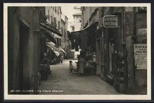 AK Alassio, Via Vittorio Emanuele