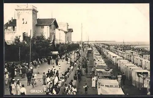 AK Grado, Umkleidekabinen am Strand