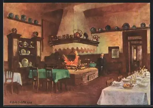 Künstler-AK Belluno, Centenario dell` Albergo Capello