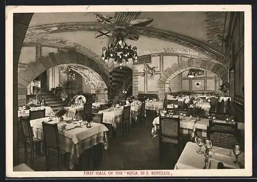 AK Firenze, Speisesaal des Ristorante Buca du S. Ruffilo