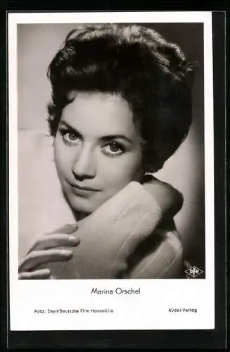 AK Schauspielerin Marina Orschel in dem Film Träume von der Südsee