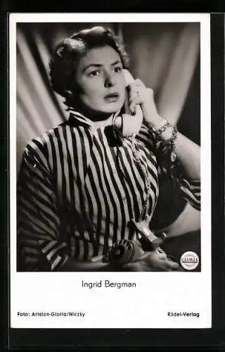 AK Schauspielerin Ingrid Bergman im Film Angst