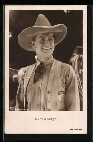 AK Schauspieler Buffalo Bill jr. im Cowboy Kostüm