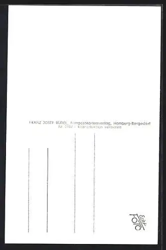 AK Schauspielerin Gabriele mit Teddybär