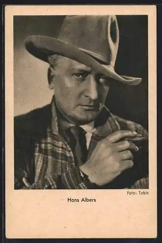 AK Schauspieler Hans Albers mit Hut