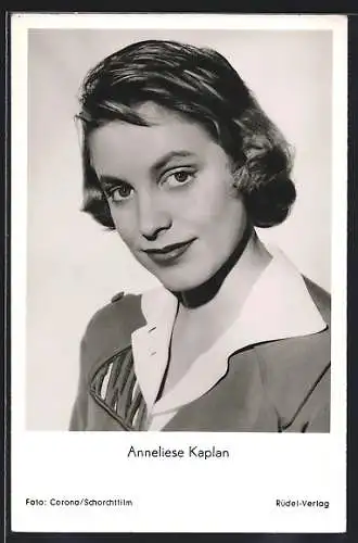 AK Schauspielerin Anneliese Kaplan in Zwischenlandung in Paris