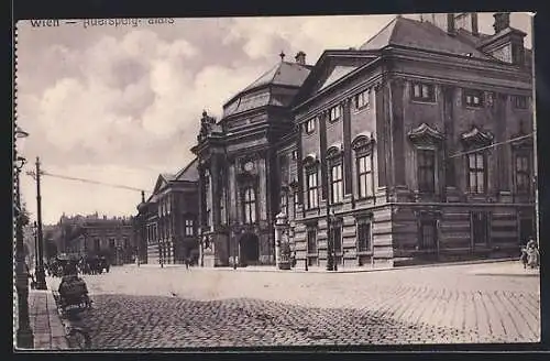 AK Wien, Auersperg-Palais mit Strasse