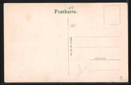 AK Wien, K. u. k. Militärgeographisches Institut, Gebäude A mit Strasse aus der Vogelschau