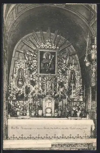 AK Wien, St. Antoniuskapelle bei den Minoriten, Altar
