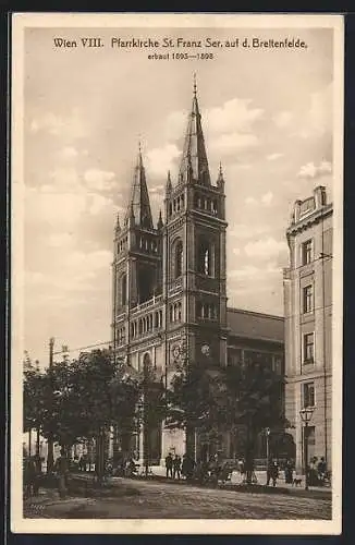 AK Wien, Pfarrkirche St. Franz Ser., Uhlplatz