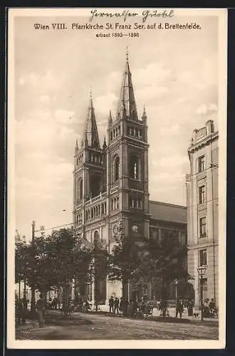 AK Wien, Pfarrkirche St. Franz Ser., Uhlplatz