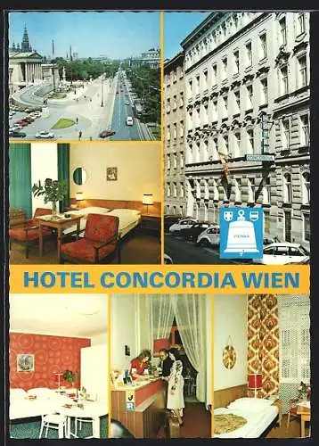 AK Wien, Hotel Concordia, Schönborngasse 6