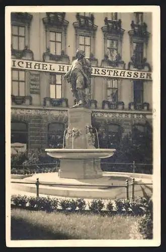 AK Wien VII, Der liebe Augustin-Denkmal