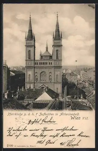 AK Wien, Pfarrkirche z. d. h. 7 Zufluchten