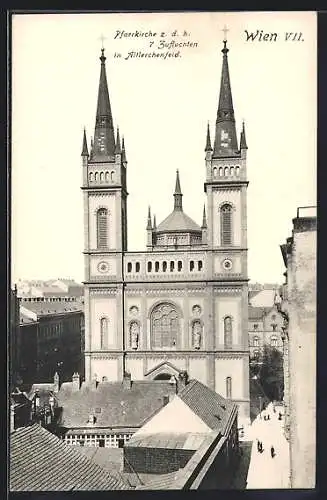 AK Wien, Pfarrkirche z. d. h. 7 Zufluchten