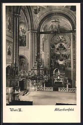 AK Wien, Altlerchenfeld, Kircheninneres