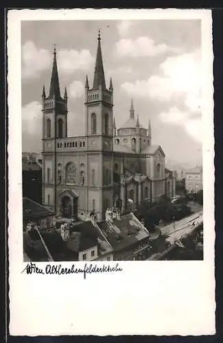 AK Wien, Blick auf die Altlerchenfelder Kirche