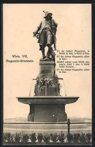AK Wien, Ansicht des Augustin-Brunnens