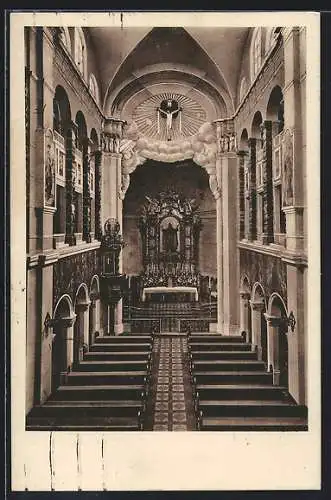 AK Wien, Inneres d. Klosterkirche der Töchter d. göttl. Heilandes, Kaiserstr. 25