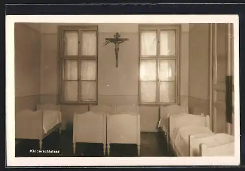 AK Wien, Marienheim der Agnesschwester, Bernardgasse 27, Kinderschlafsaal