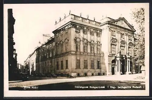 AK Wien, Collegium Hungarium, Ung. Leibgarde Palast