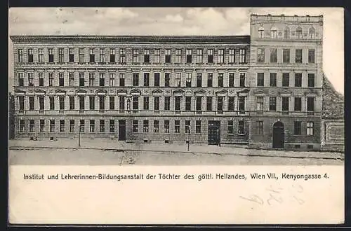 AK Wien, Institut und Lehrerinnen-Bildungsanstalt der Töchter des göttl. Heilandes, Kenyongasse 4