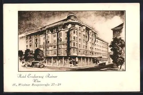 AK Wien IV, Hotel Erzherzog Rainer