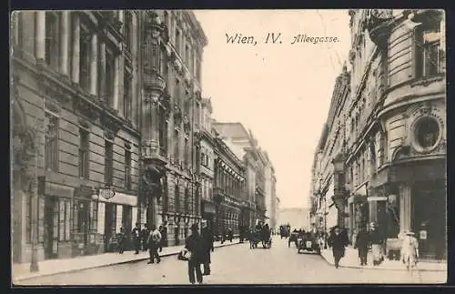 AK Wien, Passanten in der Alleegasse