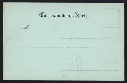 Mondschein-AK Wien, K. K. Belvedere-Garten mit Mischwesen-Statue