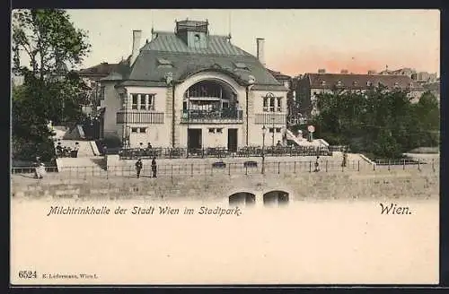 AK Wien, Milchtrinkhalle der Stadt Wien im Stadtpark