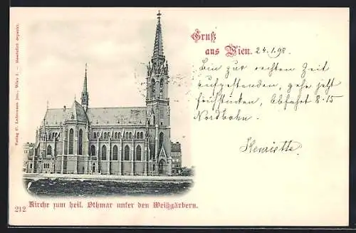 AK Wien, Kirche zum heil. Othmar unter den Weissgärbern