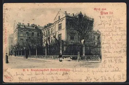 AK Wien, K. k. Krankenanstalt Rudolf-Stiftung