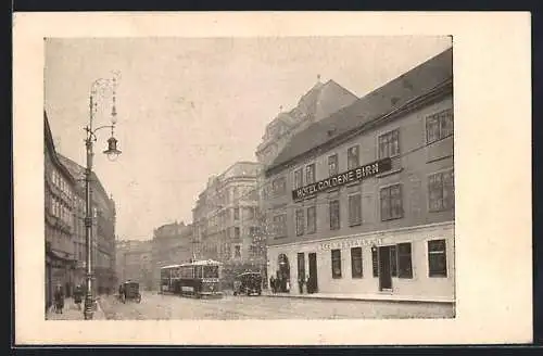 AK Wien, Hotel Goldene Birn, Hauptstrasse 31