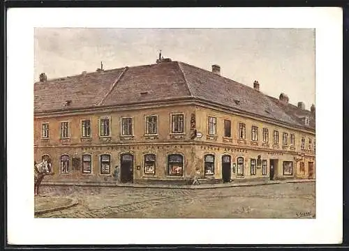 AK Wien III, Haus der Firma Dr. A. Kutiak, Erzeugung chem. pharm. Präparate und Petrus-Apotheke