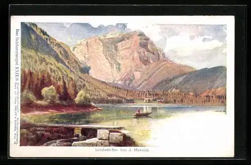 Künstler-AK Philipp + Kramer Nr. XXIX /6: Langbath-See