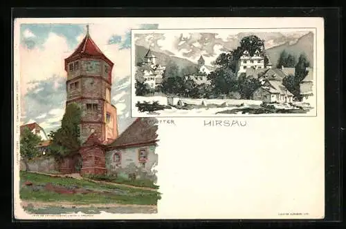 Künstler-AK K. Mutter: Calw-Hirsau, verschiedene Ortsansichten