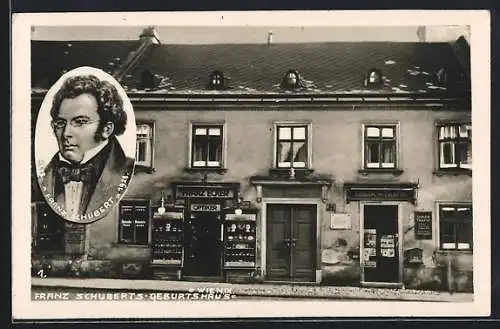 AK Wien, Franz Schuberts Geburtshaus, Optiker Franz Ecker