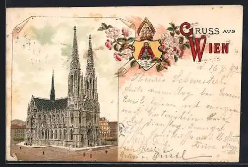 AK Wien, Blick auf die Votivkirche