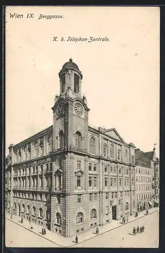 AK Wien, Partie an der K. k. Telephon-Zentrale