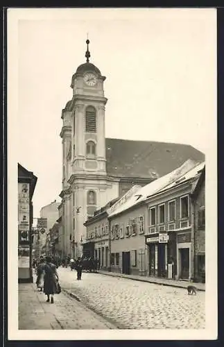 AK Wien, Kirche zu den hl. 14 Nothelfern, Liechtenthaler Kirche, in der Schubert wirkte