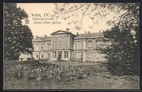 AK Wien, Währingerstrasse mit Palais Clam Gallas