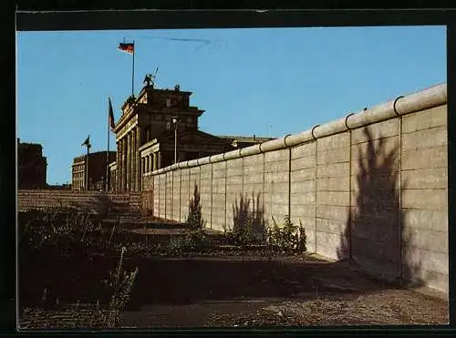 AK Berlin, Mauer am Brandenburger Tor