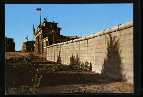 AK Berlin, Mauer am Brandenburger Tor