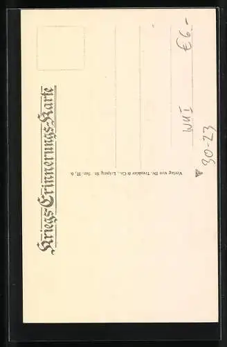 Künstler-AK russischer Kriegsgefangener 1914