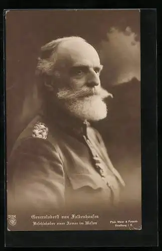 AK Generaloberst von Falkenhausen in Uniform, Heerführer