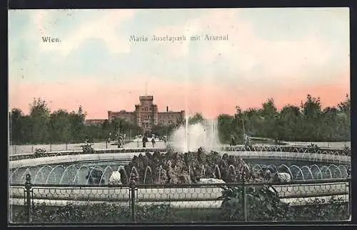 AK Wien, Maria Josefa-Park mit Arsenal