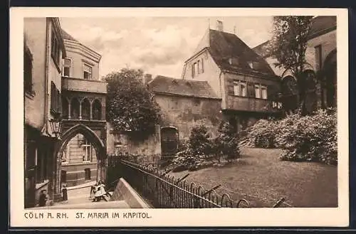 AK Köln a. Rh., Kirche St. Maria mit Capitol