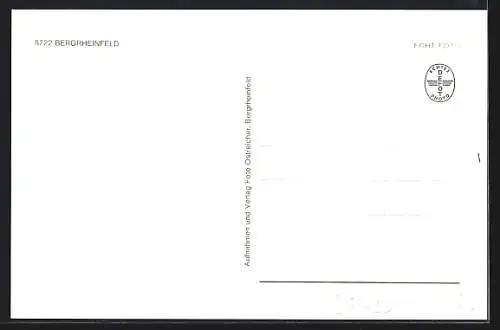 AK Bergrheinfeld, Rathaus, Mainbrücke, Ehrenmal und Kirche