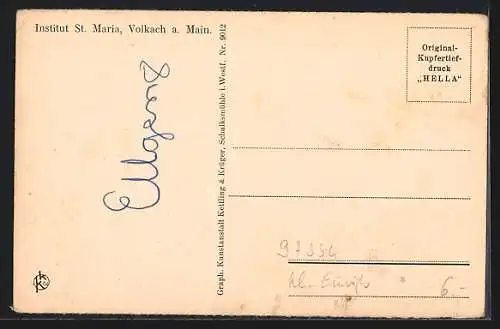 AK Volkach, Institut St. Maria, Reigen