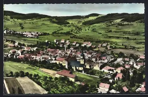 AK Fladungen /Rhön, Totalansicht aus der Vogelschau